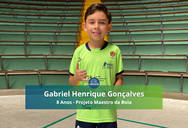foto do atleta do mês gabriel henrique gonçalves