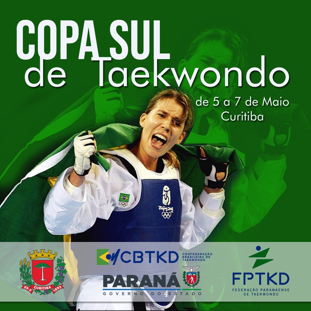 folder do evento copa sul de taekwondo