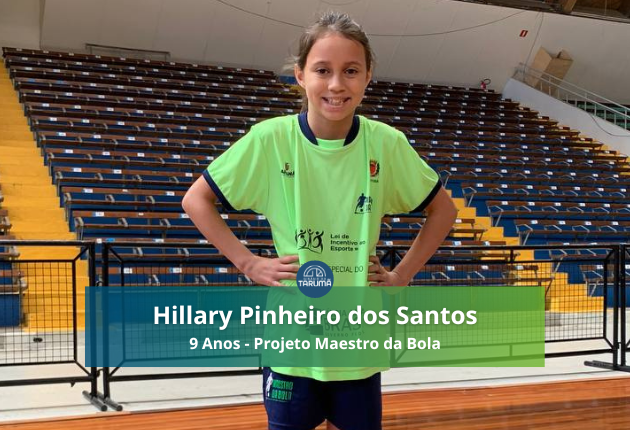 atleta do mês hillary pinheiro dos santos