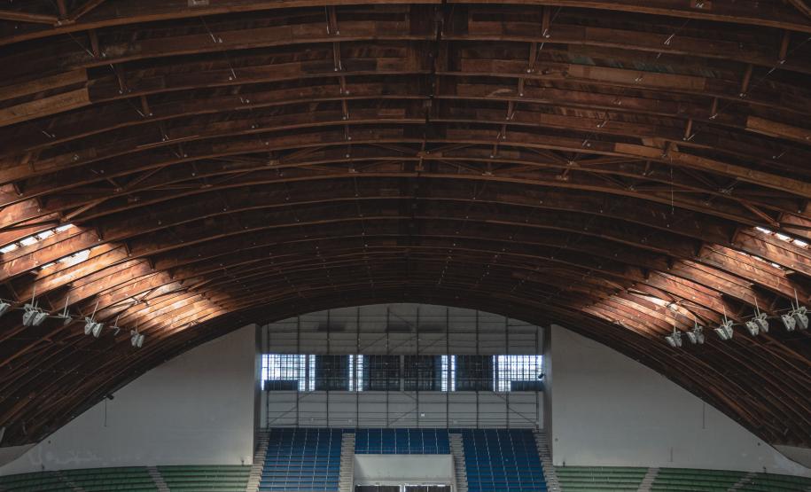 parte interna do ginásio do tarumã