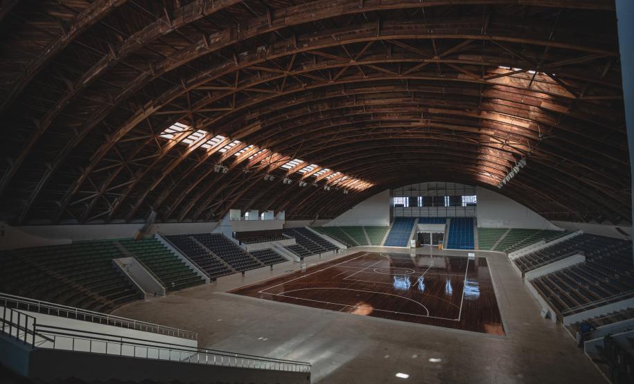 parte interna do ginásio do tarumã