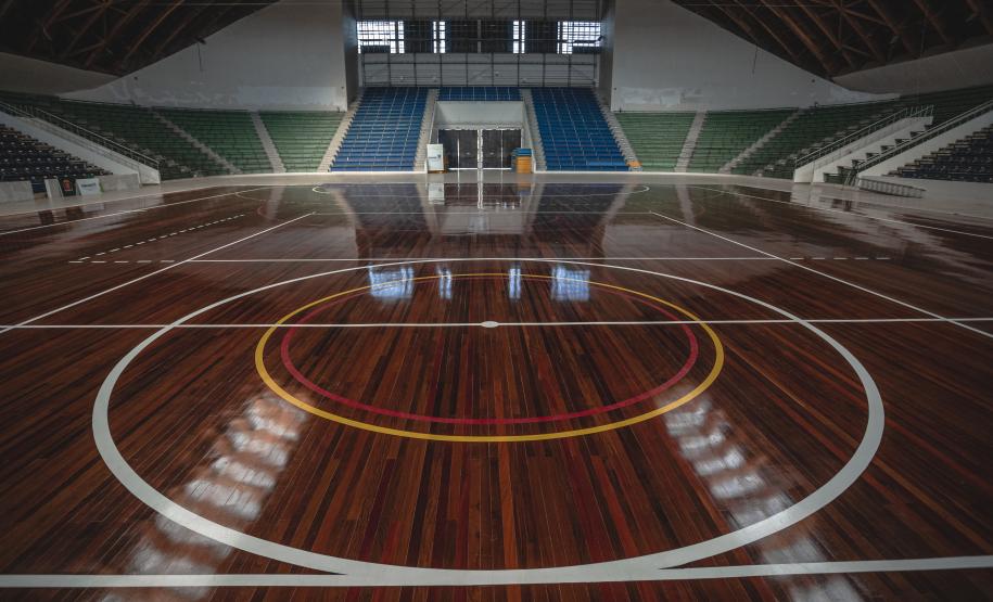 parte interna do ginásio do tarumã