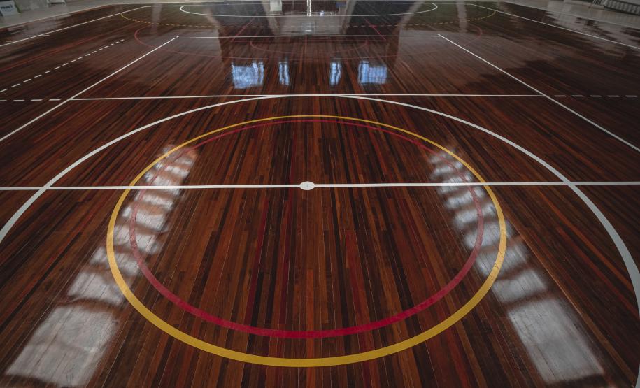 parte interna do ginásio do tarumã