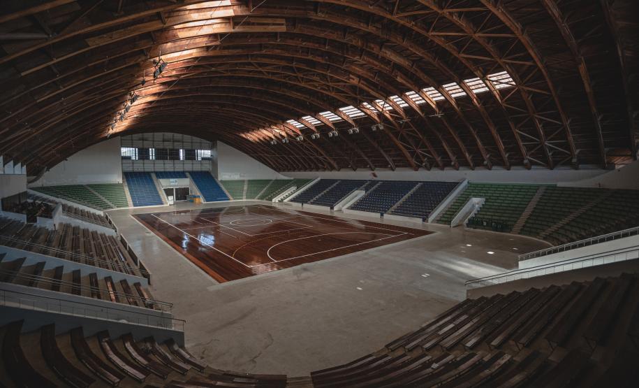 parte interna do ginásio do tarumã